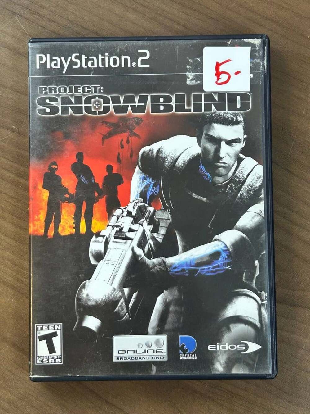 Project Snowblind PS2 PlayStation 2 2005 Eidos Disc Case Manual CIB